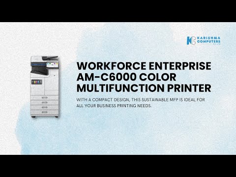Smarter Printing with WorkForce Enterprise AM-C6000 🖨️ #epson #epsondealer #epsonworkforce #printer - video from Karishma Computers
