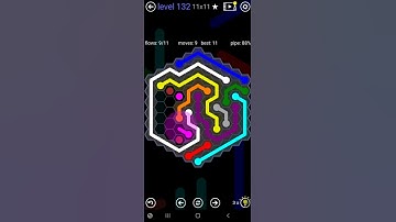 How To Solve Flow Free Hexes 11x11 Mania Level 132 Board Walk Through Solution Walkthrough