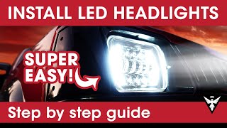 LED Headlights Installation on a Mini Truck  DIY in Minutes