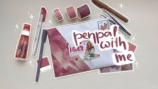 penpal with me 💌 pink theme | оформляю бумажное письмо для @RUSLANOVNA