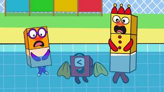 What The Hell Is Numberblock 1 Doing In The Pool???😱 | Numberblocks Funny Animation