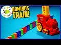 A TRAIN THAT STACKS DOMINOS?! THIS IS CRAZY! Fun Toy Trains Father and Son!