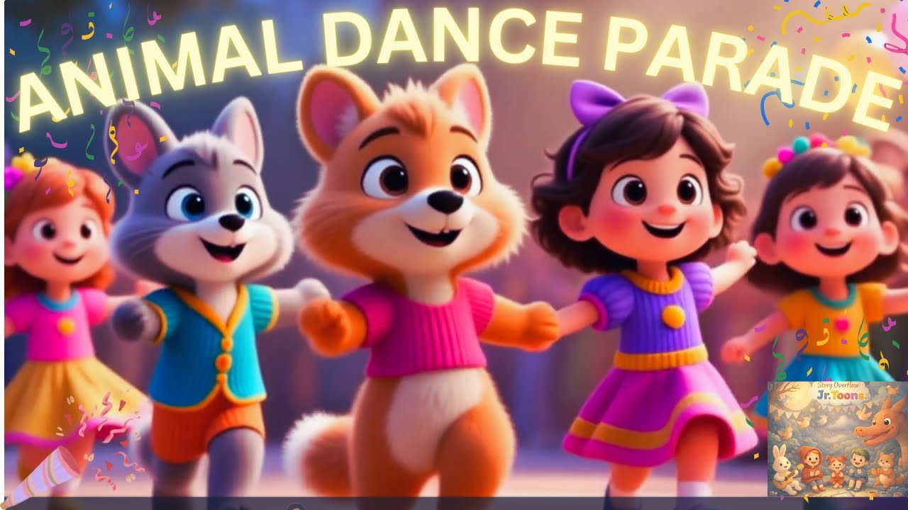 Animal Dance Parade 🐘🐰🐒 🐾 | Dance Song for Kids | Animals Move & Groove | Toddlers 2–4