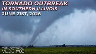 Chasing the June 21st, 2026 Tornado Outbreak in Illinois | Storm Observation VLOG #83
