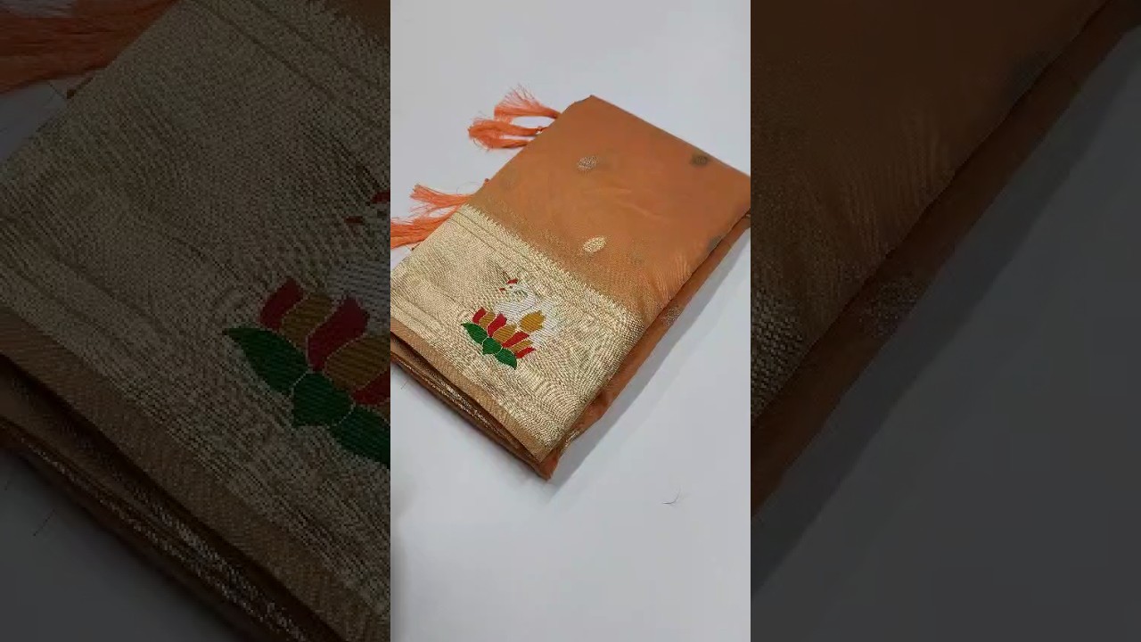 Soft Organza Rajhans Paithani Saree