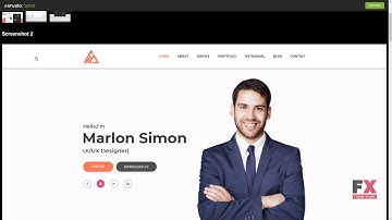 Simon - Personal Portfolio Landing Page PSD Template        Homer Tas