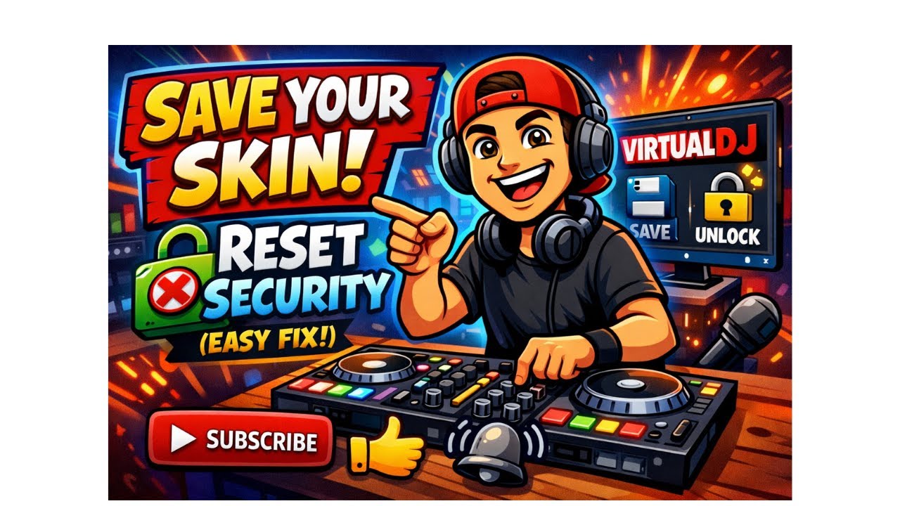 Watch How to Save Your Skin in VirtualDJ & Reset Security Settings Easy Fix on YouTube Watch How to Save Your Skin in VirtualDJ & Reset Security Settings Easy Fix on YouTube