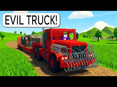 I Armoured My Truck With BARBED WIRE on Roblox and Drove to the END..