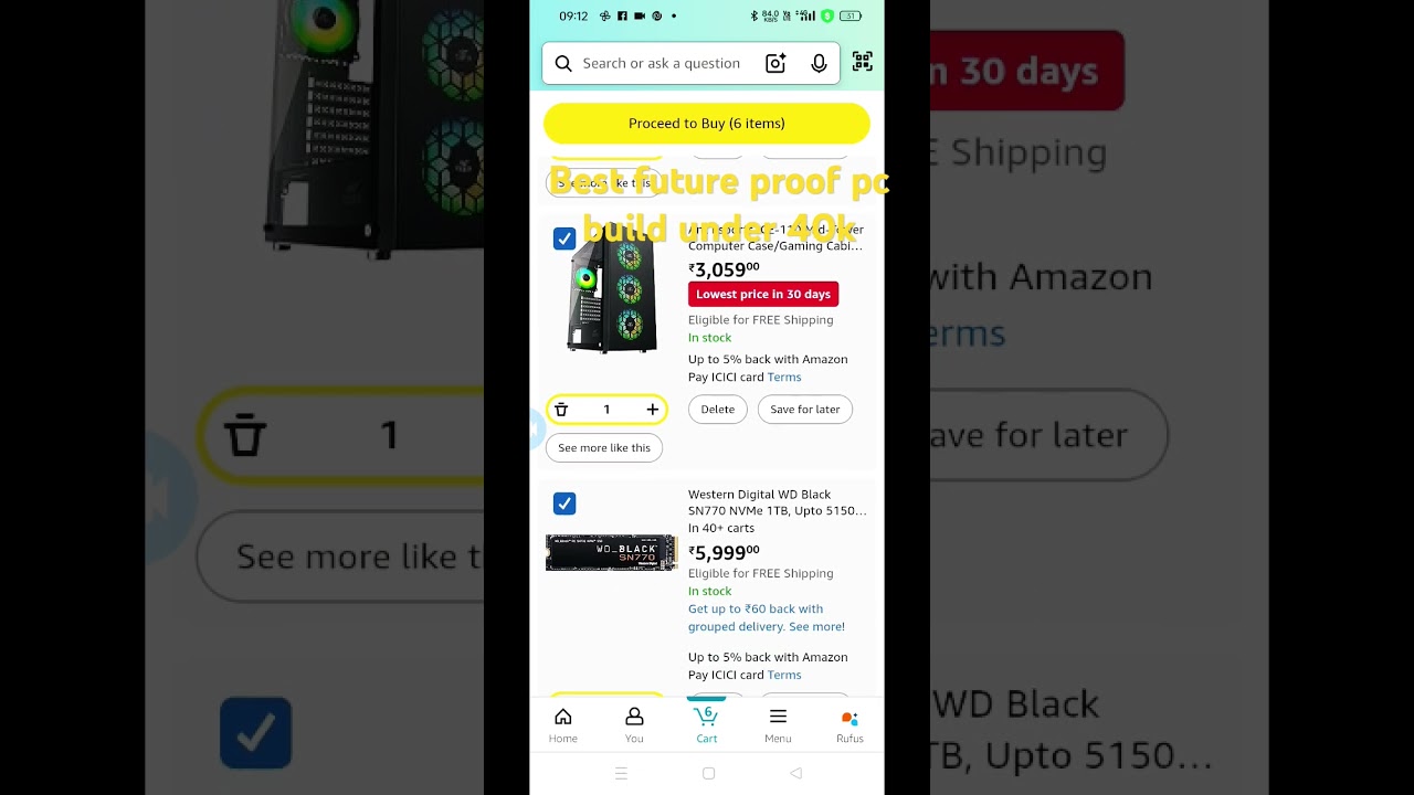 Best future proof pc build under 40,000 