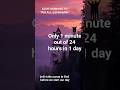 GOOD MORNING TO YOU ALL | Only 1 minute out of 24 hours in 1 day | #shorts | #prayer