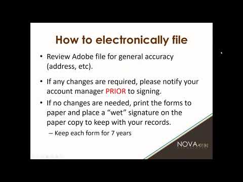 Form 5500: Reviewing and Signing Your 5500 Electronically