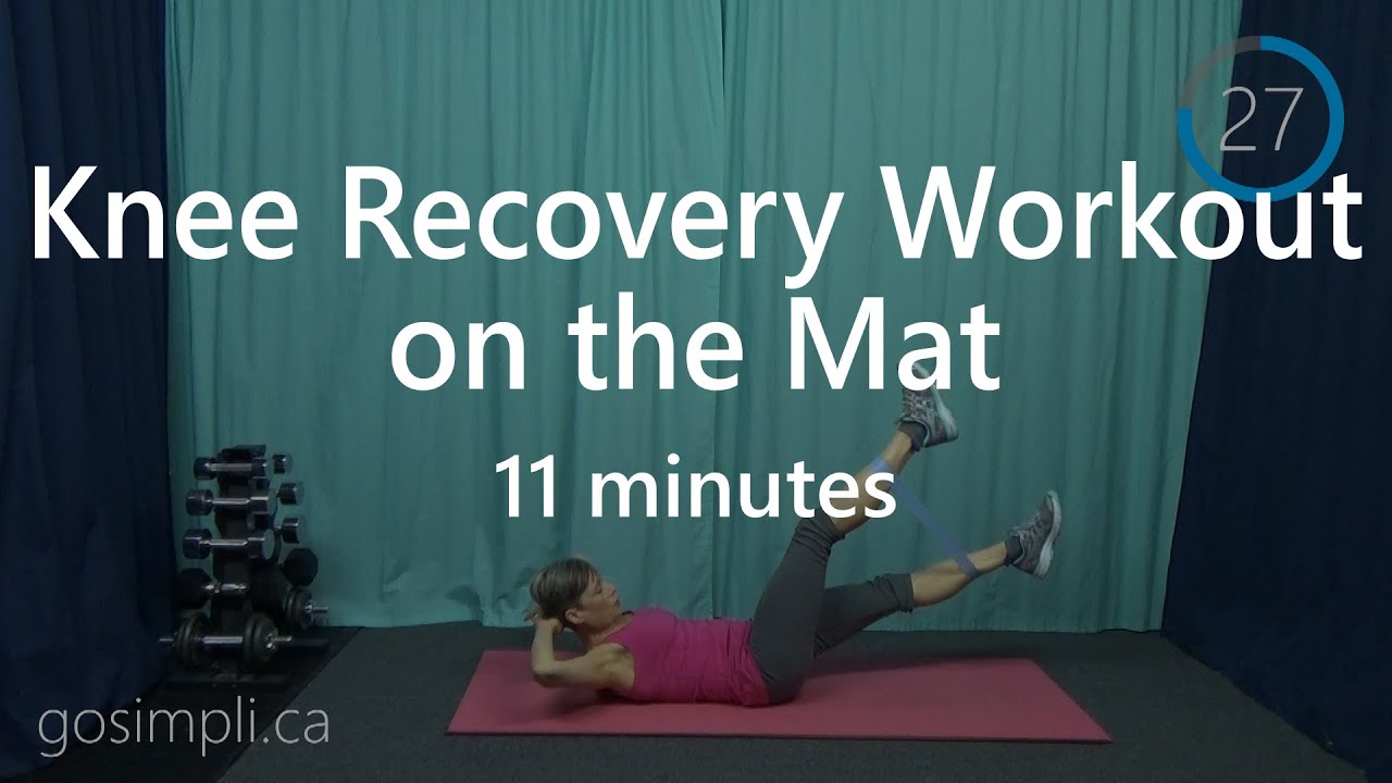 Knee Recovery Workout 2 on Mat: At Home Rehabilitation Exercises for Rebuilding Strength/Stability