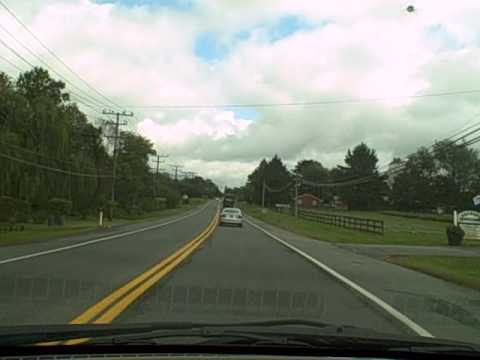 Driving on Maryland Route 22 through Churchville