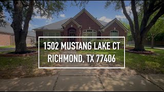1502 Mustang Lake Ct, Richmond, TX 77406
