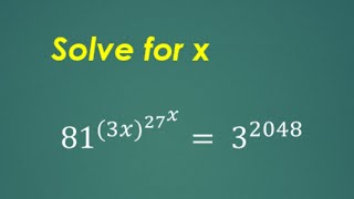 Nested exponential equation | Maths Olympiad | Algebra