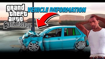 GTA SA Realistic Vehicle Deformation - Crash Testing Ep.1