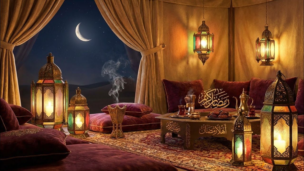 موسيقى هادئة تنير القلوب مع وهج الفوانيس ألحان رمضان تأخذك لعالم الهدوء بأجواء رمضانية  #ramadan