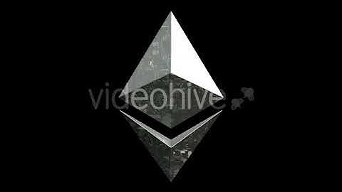 Ethereum Blockchain Digital Coin Rotating | Motion Graphics - Envato elements