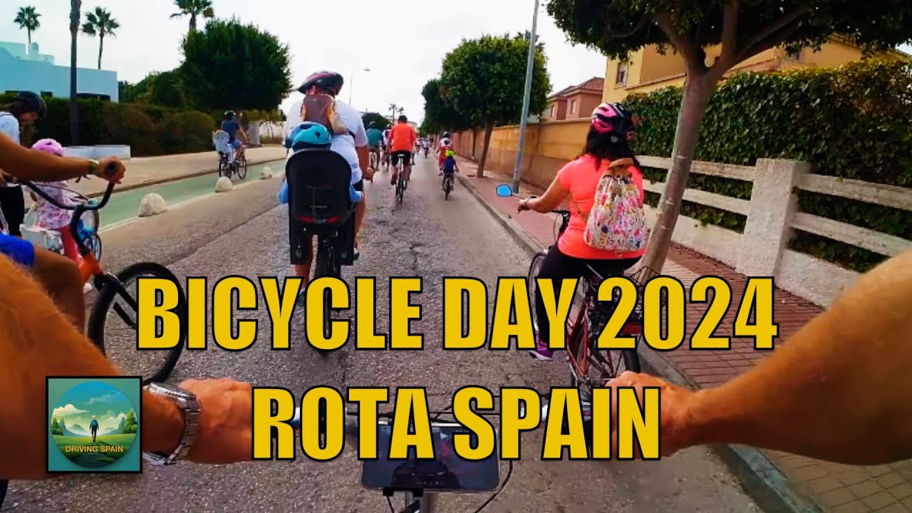 Hyperlapse Bicycle Day 2024 Rota Cádiz Andalucía Spain 4K