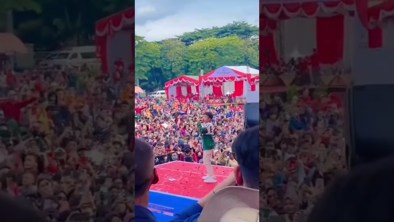 RIBUAN PENONTON HADIR KONSER FAREL DI NGANJUK  SANGAT MERIAH