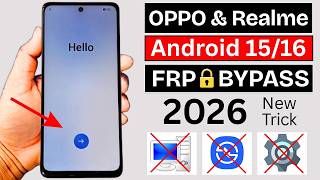 Realme & OPPO FRP Bypass 2026 Android 15/16 | How To Bypass Gmail Account Lock Without PC