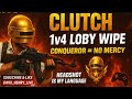 Conqueror Lobby  Clutch 😈1v4 Squad  Wipe 🔥 Conqueror Rank 😱       Gameplay 👿 ‎⁨@n1x_henry
