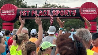 Vilano Bridge 5K 10K 8 a.m. Saturday run! Beautiful morning at Vallano Beach where we started