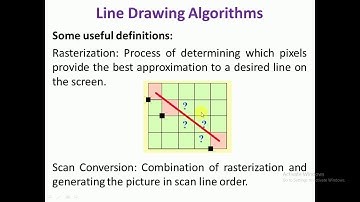 Module-1:Overview of Computer Graphics Part-7: DDA Line Drawing Algorithm  by Prof. R.R.Patil