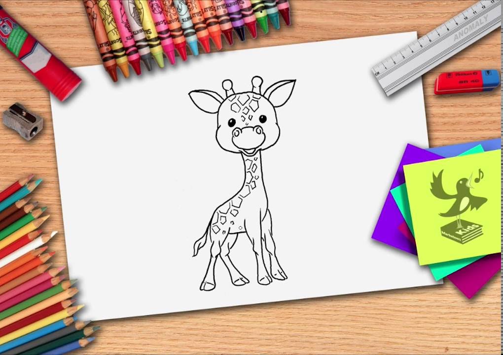 Verrassend Hoe teken je een giraffe? Zelf giraffen leren tekenen - YouTube VB-45