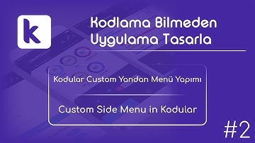 Kodular Custom Side Menu Making | Custom Side Menu in Kodular | Make Mobile App Without Coding