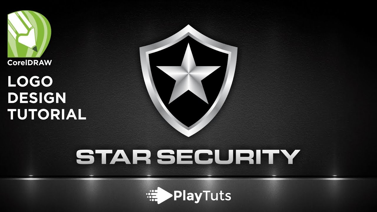 CorelDraw X6 Tutorial - Logo Design - Simple Shield Logo