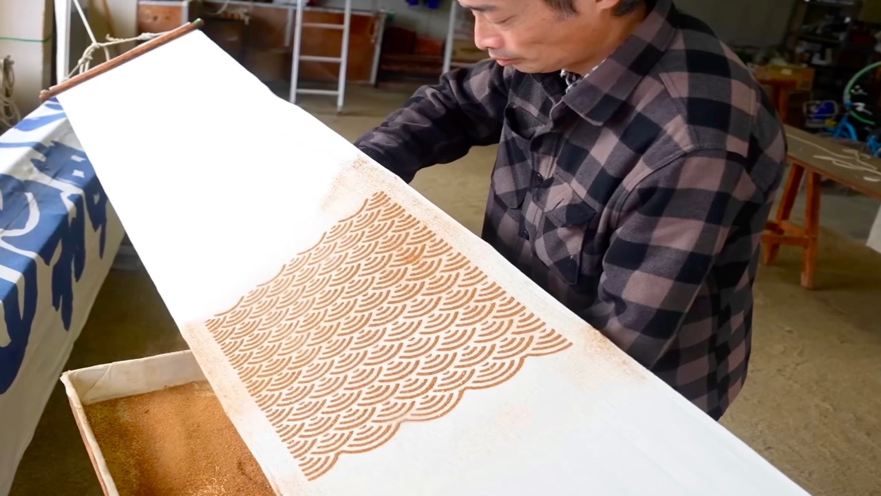 Процесс создания занавесок Норен. Удивительные навыки мастера!