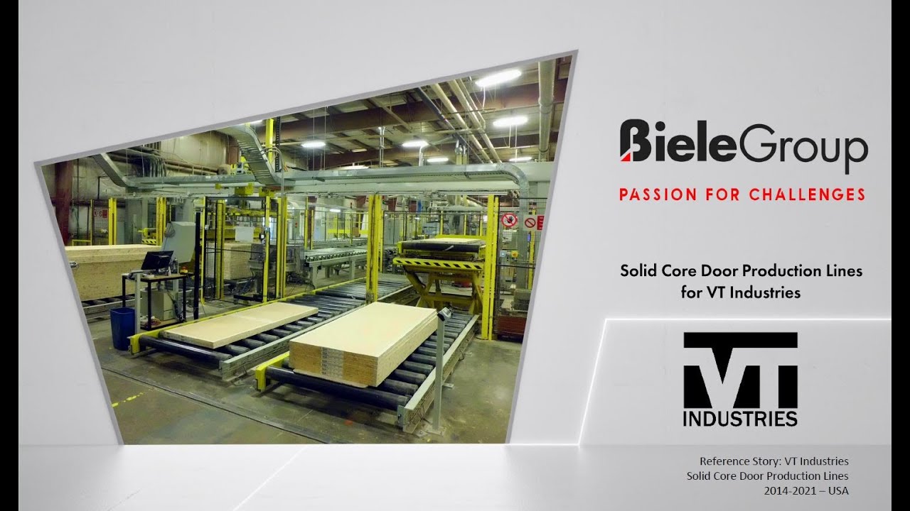 Solid Core Door Production Lines for VT Industries Biele Reference