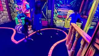 neon mini golf at Coconut Bowl : Sparks Nevada