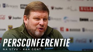 🎙 Persconferentie na STVV - KAA Gent