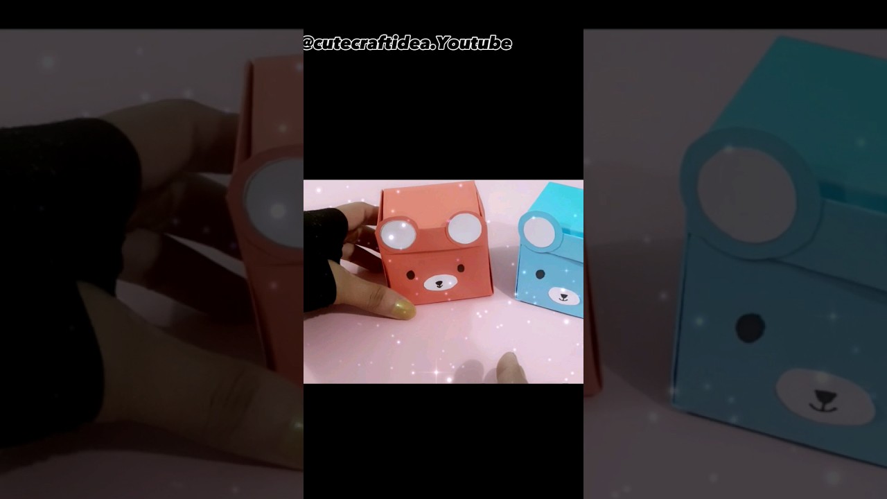 DIY origami bear box
