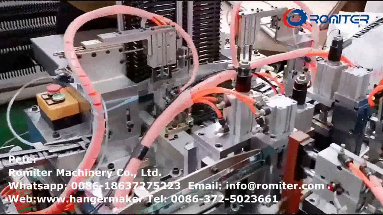 Automatic Plastic Hanger Clip Assembling Machine and Metal Hook Inserting Machine