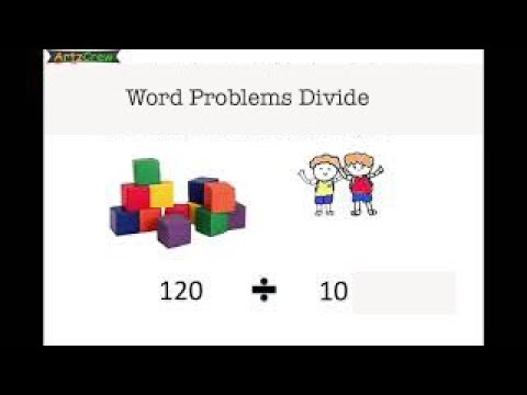 Division Word Problems | Grade - 1 and 2 | Part - 1 | Easy Maths ...