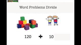 Division Word Problems | Grade  -  1 and 2  | Part - 1 | Easy Maths | Click 👉   #ArtzCrew