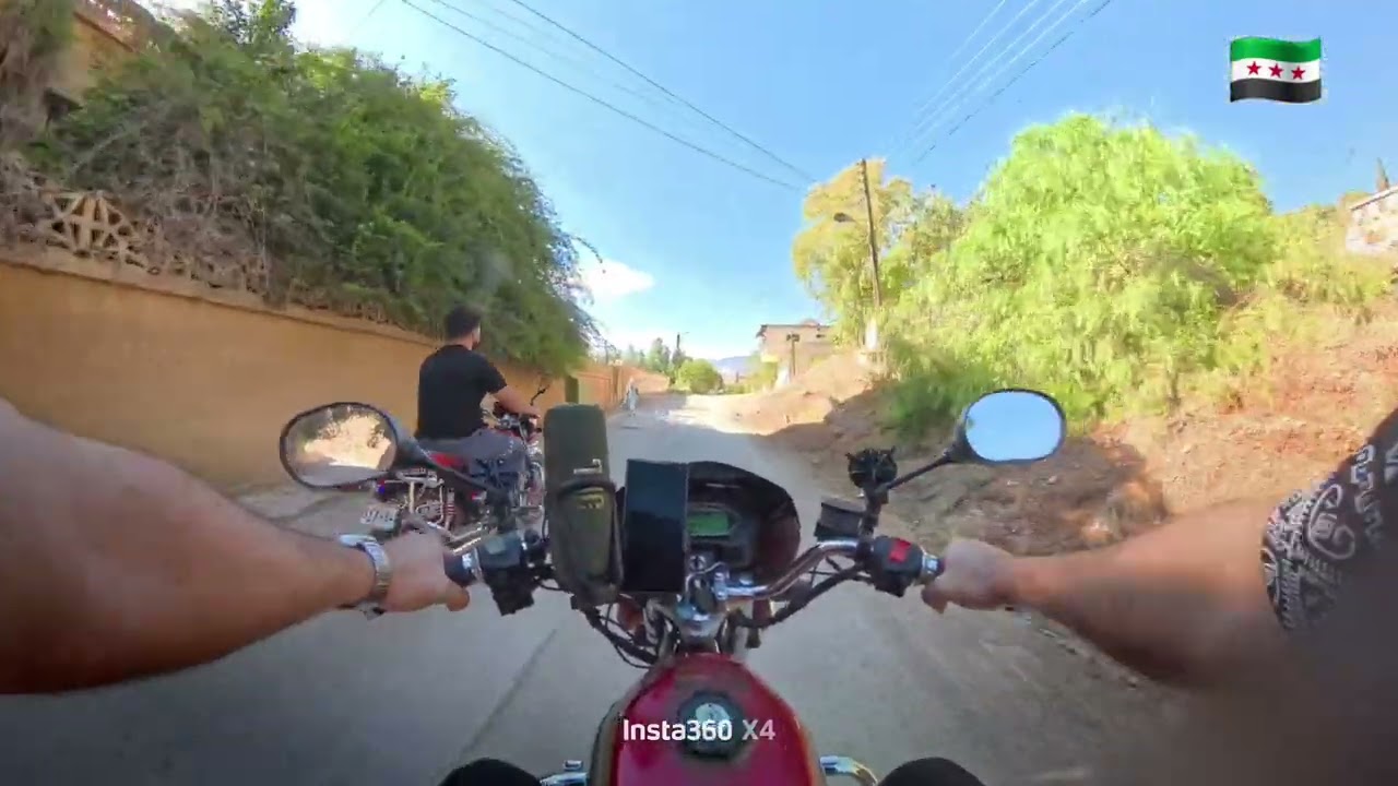 سوريا دمشق جولة على الدراجة النارية في جديدة الوادي (جديدة الشيباني)