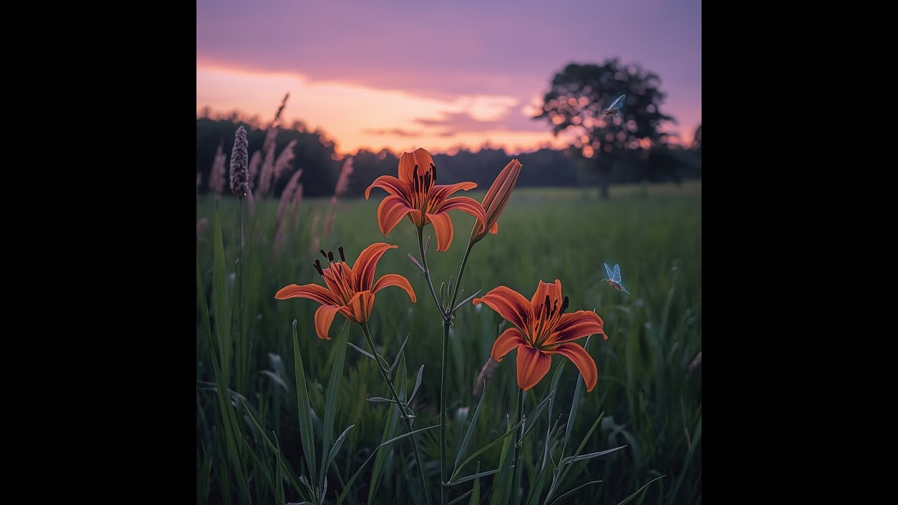 Tiger Lilies & Lightning Bugs