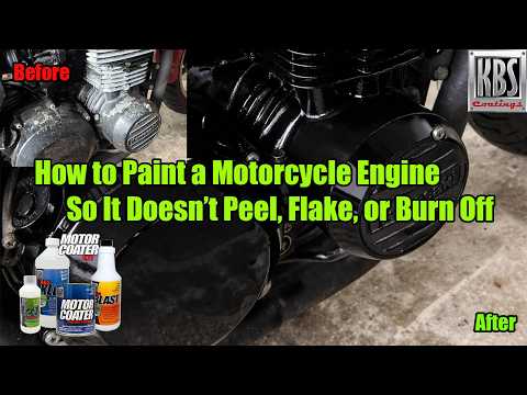 How to Paint a Motorcycle Engine So It Will Not Peel or Burn Off