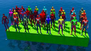 GTA 5: SPIDERMAN vs MINION in MIDDLE RIVER (WATER SPIDERMAN ESCAPE) EPIC FUNNY RAGDOLL MOMENTS #171