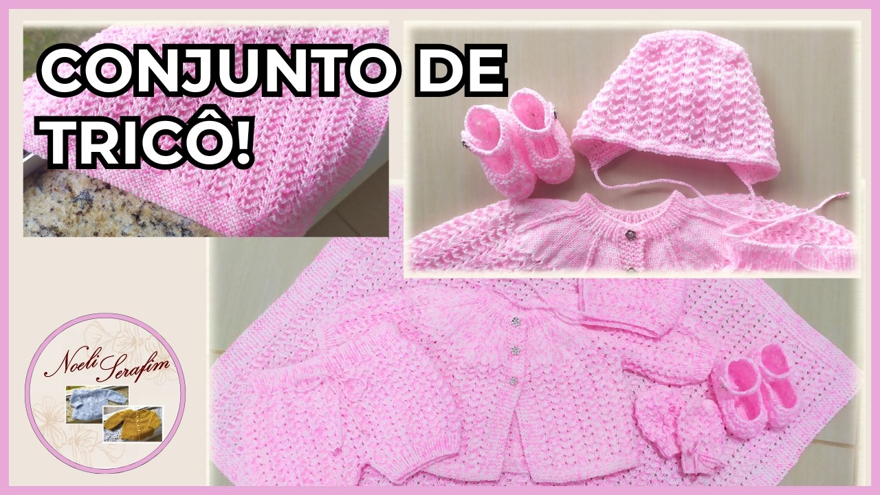 CONJUNTO BONEQUINHA DE TRICÔ  NOELI SERAFIM
