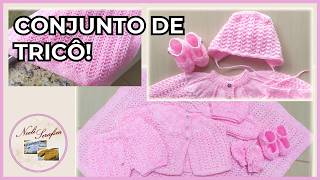 APRESENTAÇÃO DO CONJUNTO DE TRICÔ MODELO BONEQUINHA
