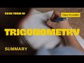 Term 1 Class 10th CBSE Trigonometry (Summary)