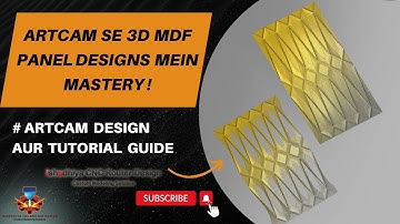 ArtCAM Se 3D MDF Panel Designs Mein Mastery ! #ishadhiyacncrouterdesign #design #artcam #tutorial