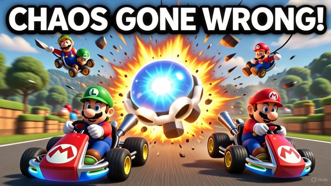 Insane Hyper-Realistic Mario Kart Race! Crashes, Blue Shell Destruction & Rage Moments