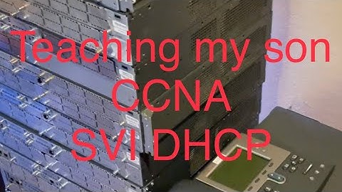 IP Addressing Cisco Switch DHCP - teaching my son @aarontechtalk