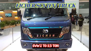 EICHER SCV (electric vehicle) mini truck BHARATH MOBILITY  AUTO EXPO 2024  LUNCHING IN 2025